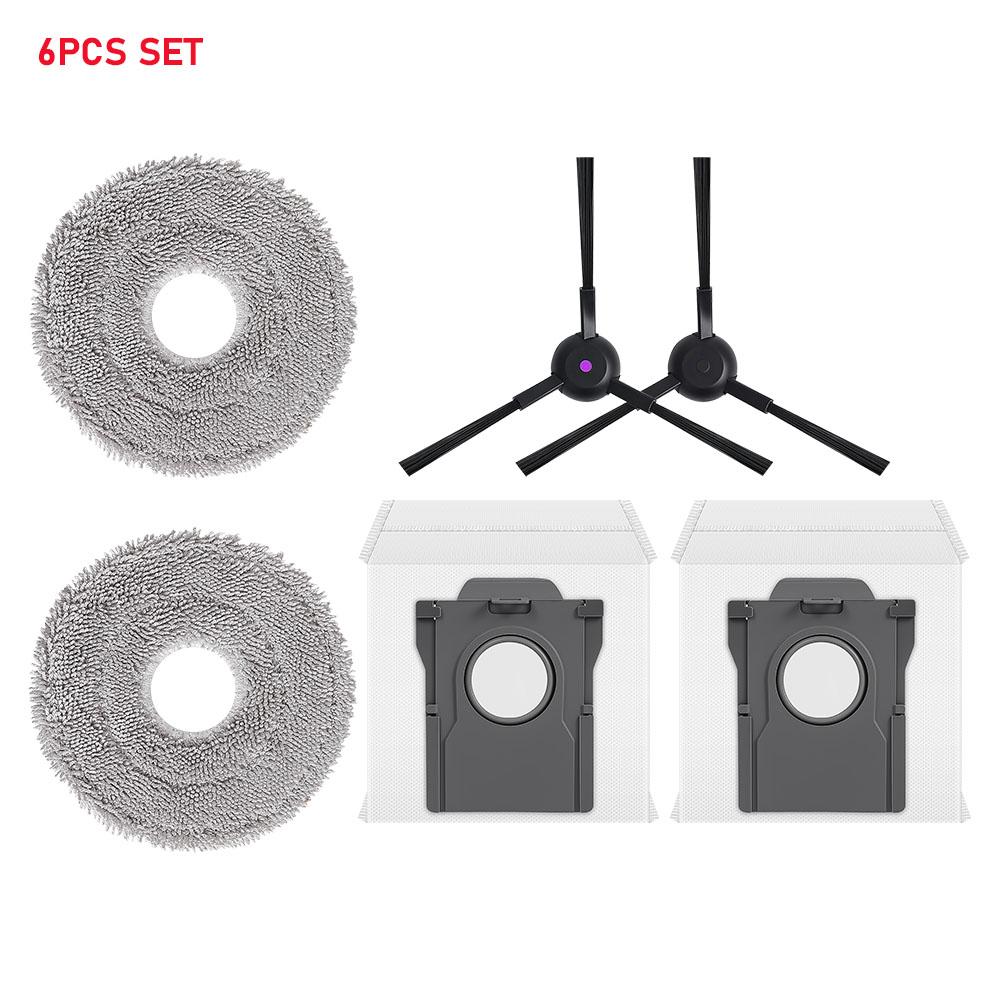 Hepa Filter Main Side Brush Spare Parts For Midea V12 Pro Sweeping Robot Vacuum Cleaner Dust Bag Mop Pad Home Accessories