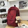 Schoolbag: Forest-style INS new high-look, fresh and sweet printed backpack, lightweight large-capacity backpack for middle and high school students