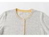 Early Autumn Women's Color Block Cashmere Cardigan - Round Neck, 9 Resin Buttons Sweater Coat
