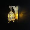 Ancient Style Luminous Lantern Refrigerator Magnet with Pavilion Tassel and Pearl Ornament