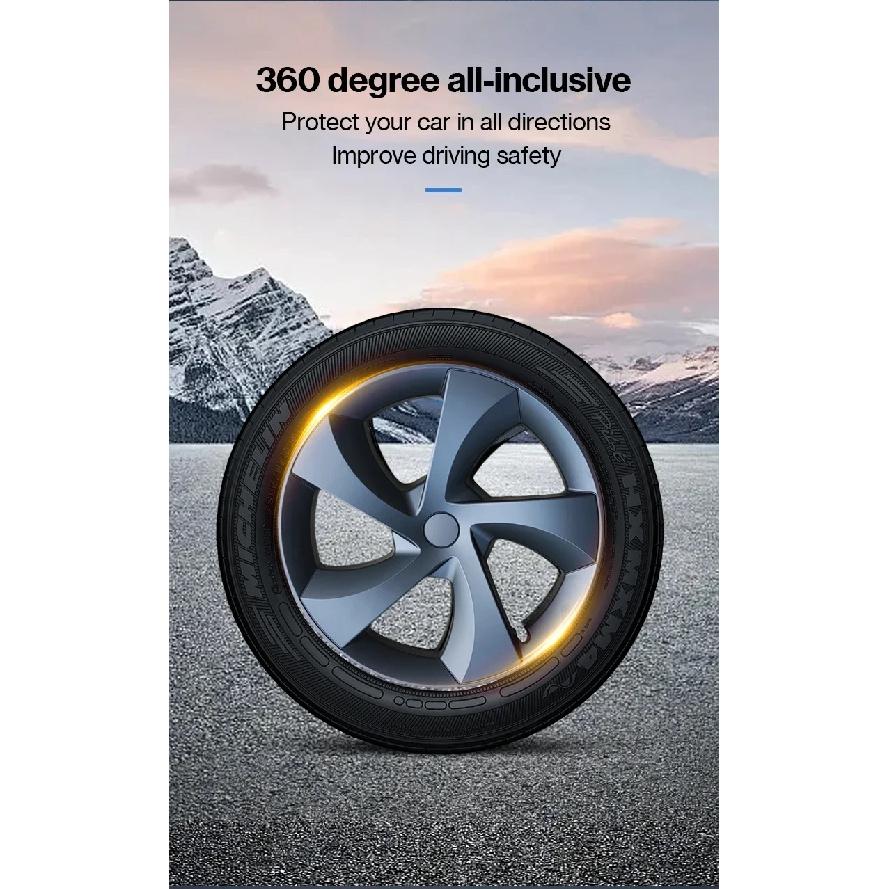 For Tesla Model Y Juniper 2025 HubCap 19 Inch Wheel Caps Auto Performance Replacement Hub Cap Full Rim Cover Accessories 4PCS