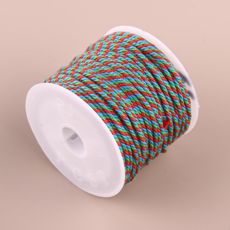 Hand-Twisted Cotton Thread: Tibetan Star Moon Bodhi Bracelet Weaving String.