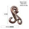 Zinc Alloy Kongming Puzzle Lock: Disentanglement Ring Educational Toy