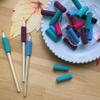 10Pcs Ergonomic Sponge Pen Grip Writing Aid Grip Foam Pencil Holder Grip for Righties Lefties Children Preschooler