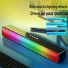 Mehrfarbige LED-Desktop-Soundbar mit Subwoofer & Bluetooth M8 für Gaming.