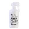 [R2469] - White 'Messages' Glass Atomizer (Life Is More Beautiful with Family) - 20x7. 5 Cm (350 Ml)
