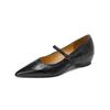 Fashion New Spring/summer Genuine Leather Women Shoes Pointed Toe Shoes for Women Fashion Mary Jane Shoes Internal Elevation Women Pumps
