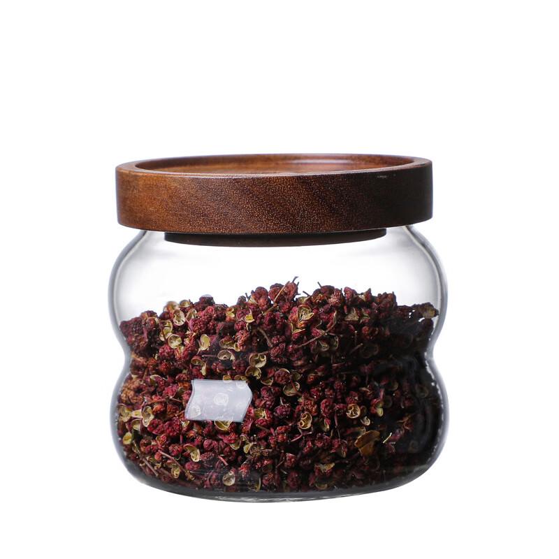 UOSU Glass Gourd Storage Jar with Lid