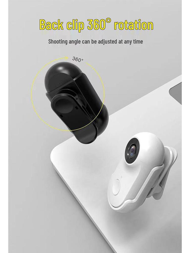 360° Magnetic Thumb Camera: Upgraded WiFi Sports, Pet, and Travel Recorder