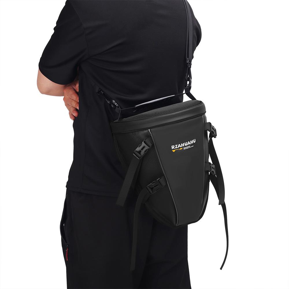 

RZAHUAHU 13L Waterproof Motorcycle Rear Seat Bag Large Capacity Hard Shell Multifunctional Motorbike Tail Bag Type A