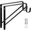Iron Wardrobe Bracket Heavy-duty Closet Rod Support Hook  For Closet, Bathroom and Kitchen