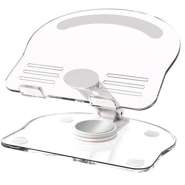 

Вращающаяся акриловая подставка для телефона и планшета - многофункциональный настольный держатель белый