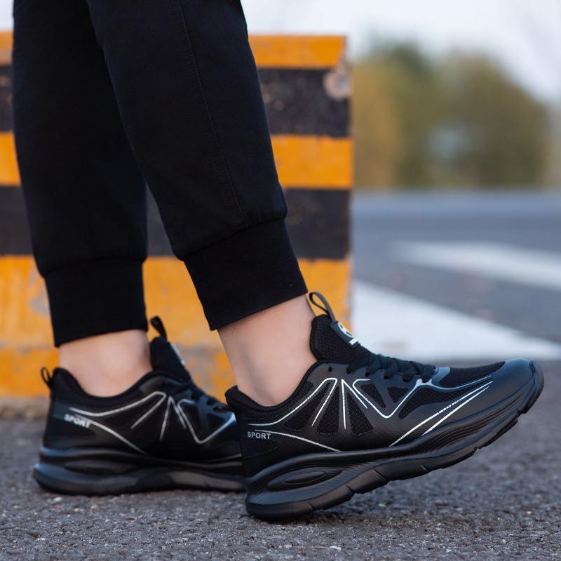 Sports Shoes, Shock-absorbing Jogging, Professional Thick Soled Casual Jumping Shoes, Breathable, Rebound and Wear-resistant Shoes