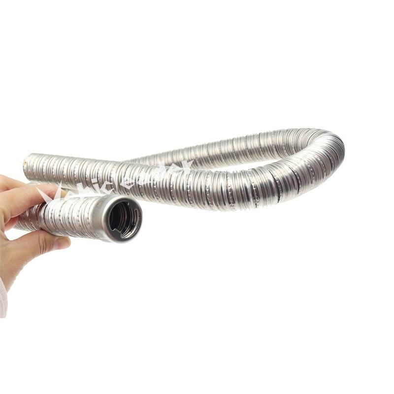 60cm-200cm 24mm Doppelschicht-Heizungsauspuffrohr aus Edelstahl für Webasto Eberspacher Air Diesel Heizungsauspuffschlauchleitung