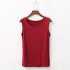 Modal Summer Plus Size Wide Shoulder Tank Top for Women 200 Lbs Sleeveless Middle-Aged