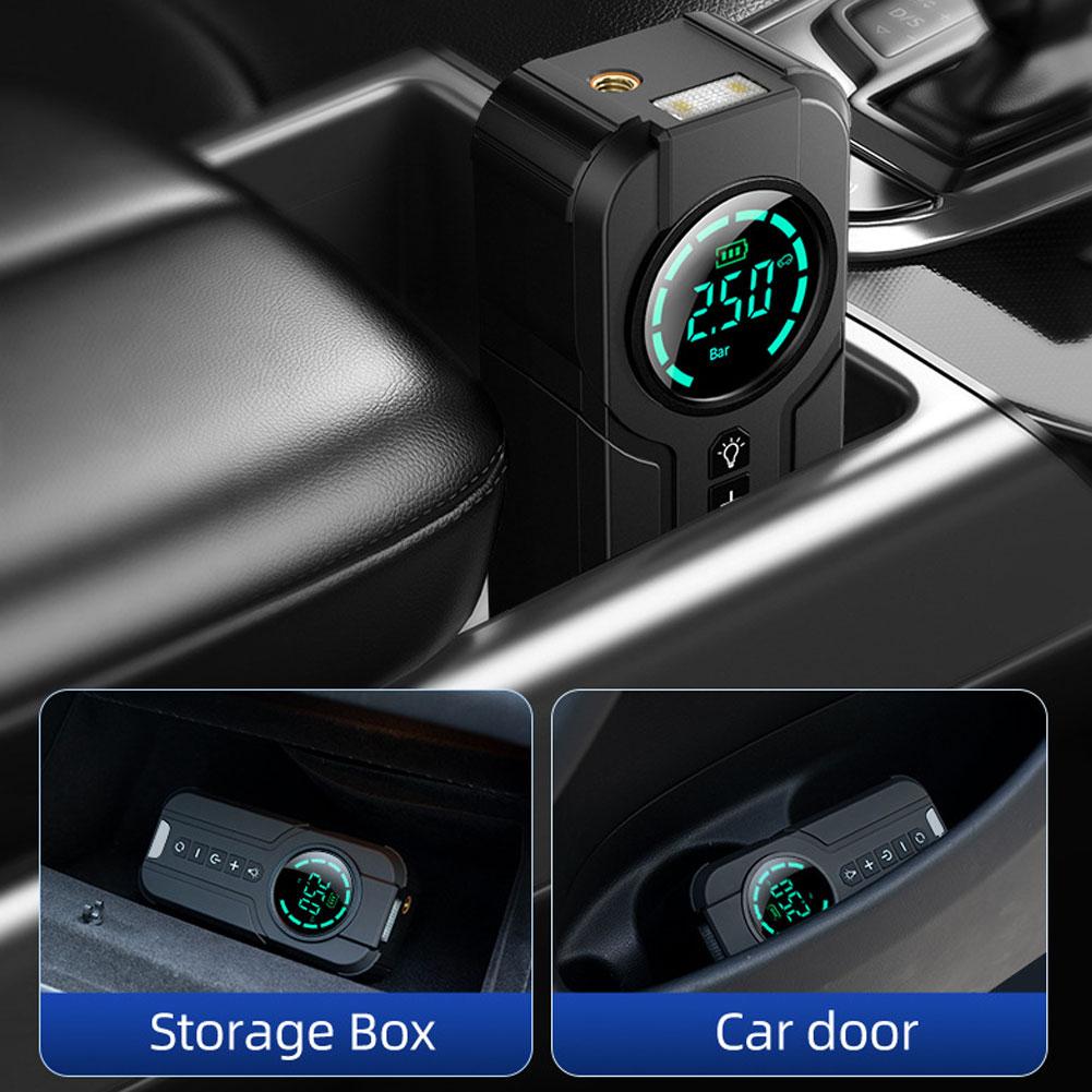 Portable Tire Inflator 12V Car Air Compressor Digital Pressure Gauge Auto Shut-Off Intelligent Control Lighting Car Accessories
