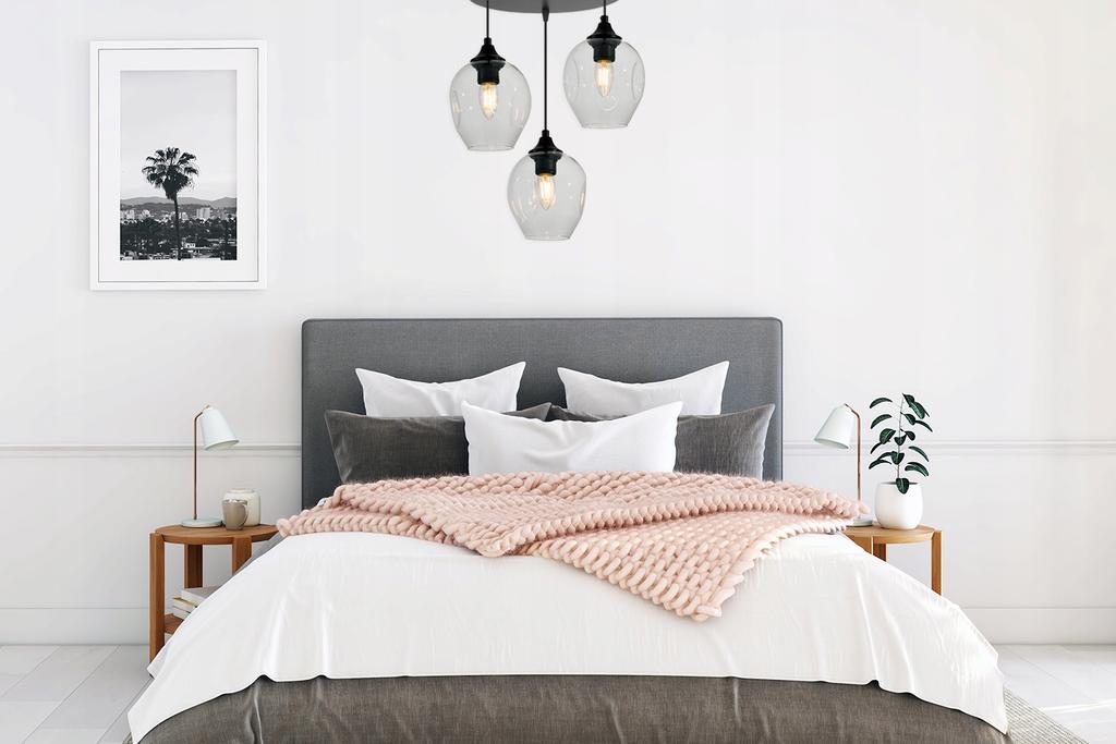 MODERN CEILING HANGING LAMP GLASS CHANDELIER