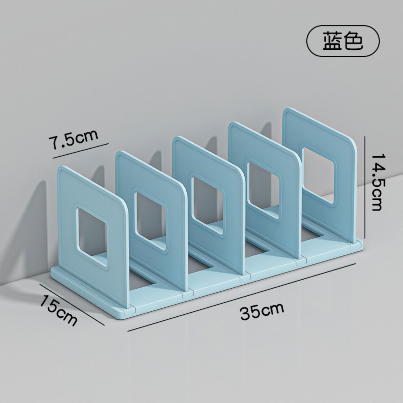 Складная подставка для книг Настольная книжная полка Разделитель для книг Баффель One Size синий