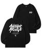 ANOTHER ARCHIVE Colorful Graffiti Logo Long Sleeve_Black