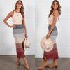 Rib Knit Green Women's Tank Top Summer Casual Basic Skinny Vest Sleeveless White Off Shoulder Y2K Sexy Woman Crop Top