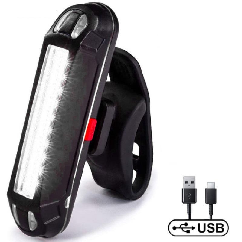 4/2/1PC Bicycle Rear Light Waterproof USB Rechargeable LED Warning Lamp Bike Flashing Accessories Night Riding Cycling Taillight