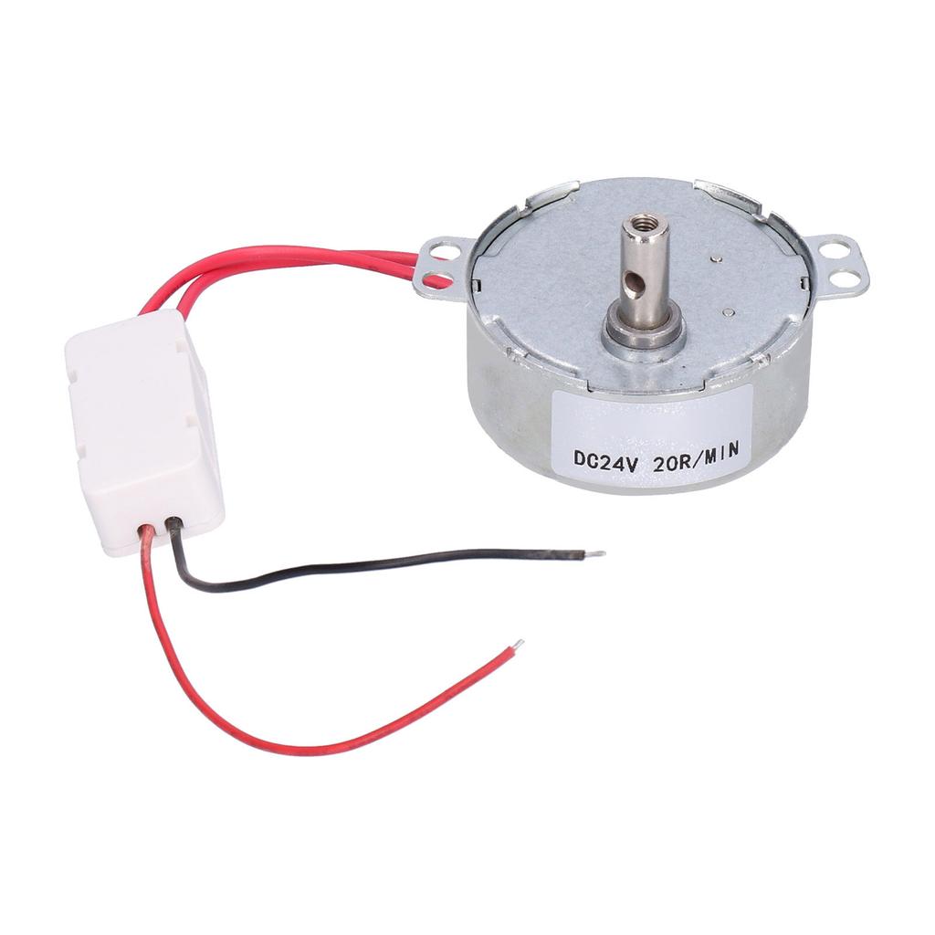 DC Motor 20RPM CCW CW 4W 24V Horizontal Hole Tapping Shaft Industrial Supplies Equipment 50TYC