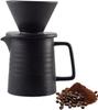 Conjunto de Cafeteira Porcelana para Café Coado Manual de 2 Peças com Xícaras, Cafeteira Drip Cone para Café Coado Manual, Segura para Micro-ondas e Lava-louças