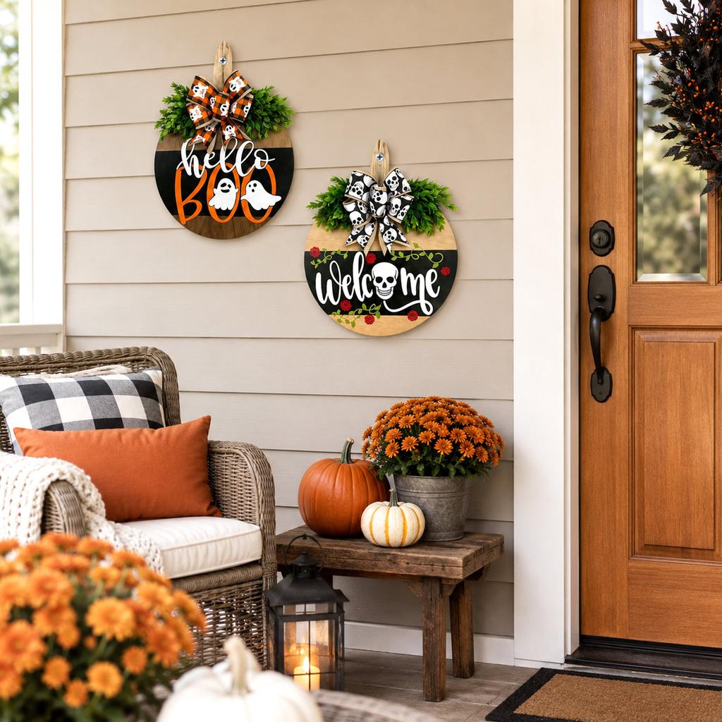 Wooden Decorative Door Sign Hanging Ornament for Home Wall Decor