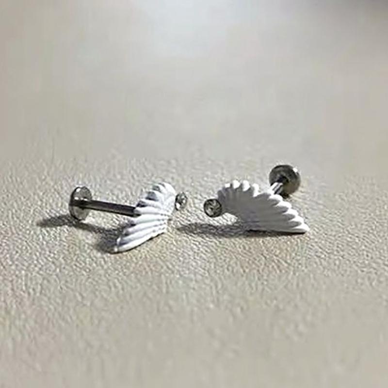 Demons Wing Shape Earrings Easy Maintenance Everyday Wear Fashionable Women Accessory Alloy Texture for Fashion Look