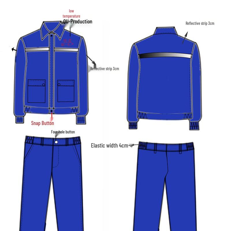 Jinbaiqi Lightweight Long-Sleeve Work Uniform Set