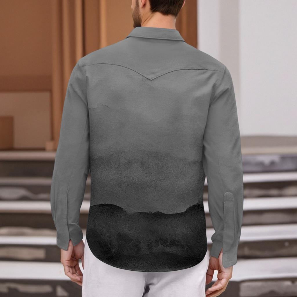 Men'S Fashionable Lapel And Shoulder Length Short Sleeved Casual Top