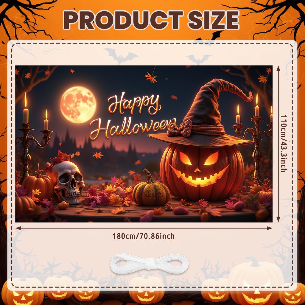 Party Decoration Witch Hat Photo Prop Celebration Banner Autumn Leaves Autumn Decor For Photo Shoot Indoor Decoration Event