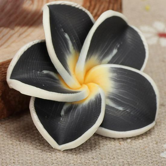 30mm Polymer Clay Floral Egg Accessories for DIY Jewelry & Hair