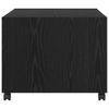 Coffee Table Black Oak Look 55 x 55 x 45 cm Engineered Wood