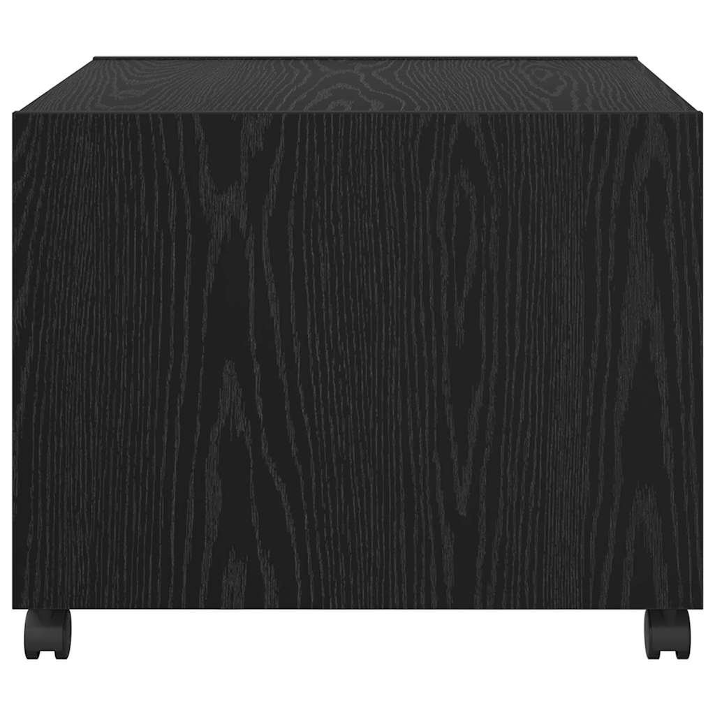 Coffee Table Black Oak Look 55 x 55 x 45 cm Engineered Wood
