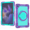 Color Block Protective Case with Wrist Strap for Samsung Tab A9/A9 Plus