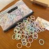 100Pcs/Lot Cute Girls Hair Accessories Rubber Hair Bands Fashion Colorful Elastic Hair Ties Rubber Bands Daily Festival Gifts