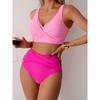 OFTBUY 2025 Nové letní sexy barevné stylové plavky Dámské 2dílné bikiny Set Odnímatelná podprsenka Wickedwrap Plážové plavky Dámské