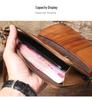 Vintage Genuine Leather Multifunctional Clutch: Top Layer Cowhide Unisex Long Wallet & Card Holder