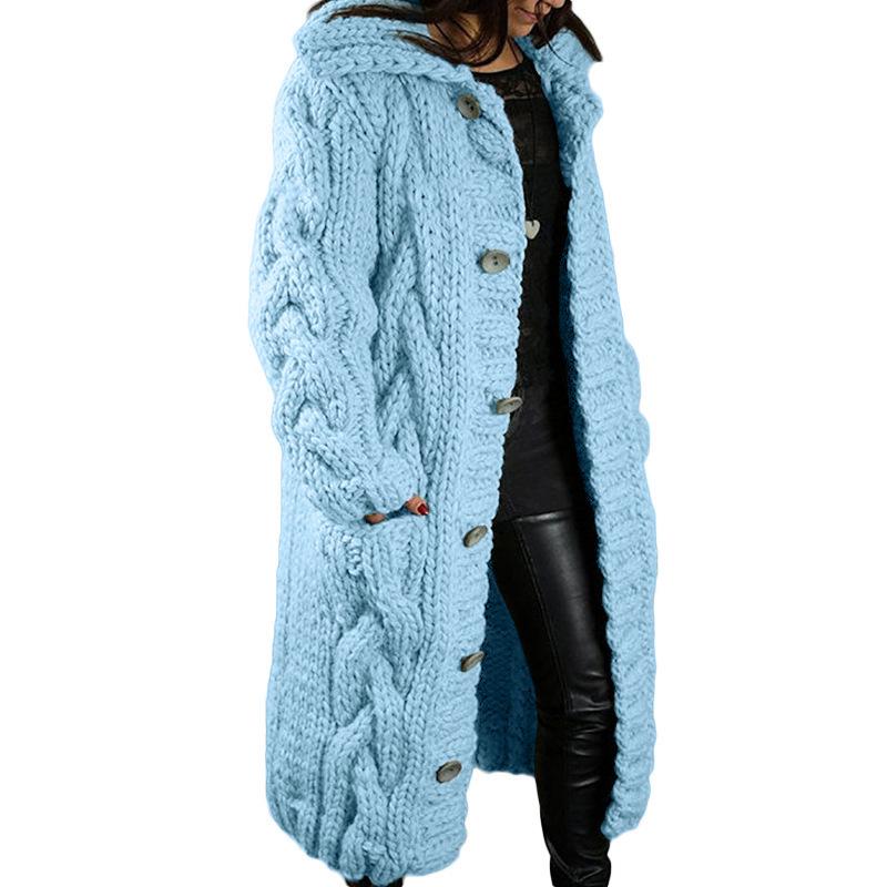 Europäischer & Amerikanischer Damen Plus Size Strickjacke Pullover Mantel - Neue Mode Strickwaren 2026