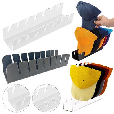 7-Holes Baseball Cap Display Rack Durable Clear Acrylic Hat Organizer for Home Closet Storage Organization Home Decoration