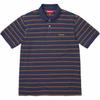 Washed Stripe Polo Navy