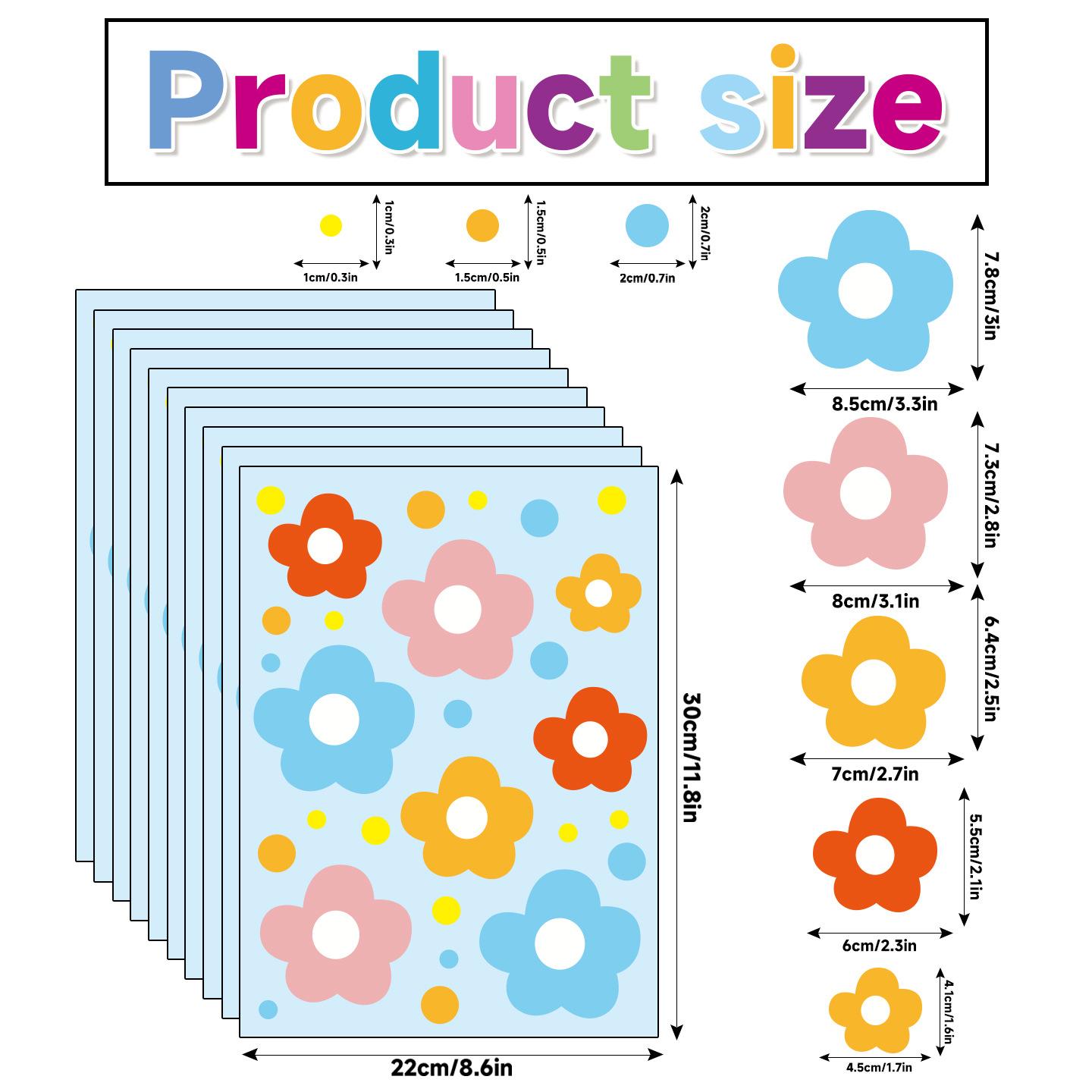 

Весенние маленькие цветы декоративные атмосферные наклейки на стену электростатические наклейки цветы на окно весенние свежие наклейки colorful flowers