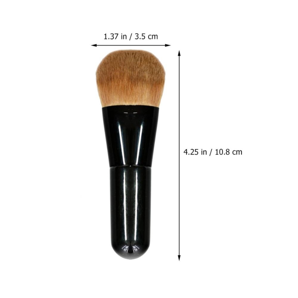 Portable Face Brush with High-density Synthetic Fibers Professional Makeup Application  for Women