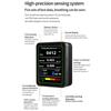 1 Set Co2 Tvoc Hcho Pm Meter Digital Temperature Humidity Tester Multifunctional Digital Air Quality Monitor Home Air Detector