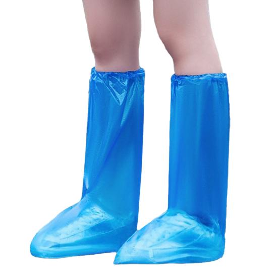 

1 Pair Shoe Covers Secure Fit Elastic Straps Non-Slip Sole Protective Boot Covers Waterproof Tear-Resistant Disposable Overshoes 1 Pair