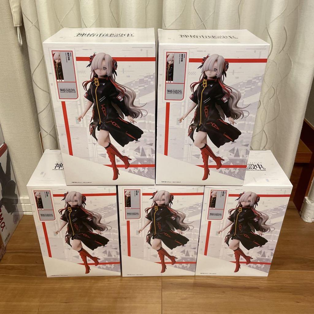 [USED] Kamitsubaki City under construction. 1/7 scale figures of the Night River World (5 pieces)