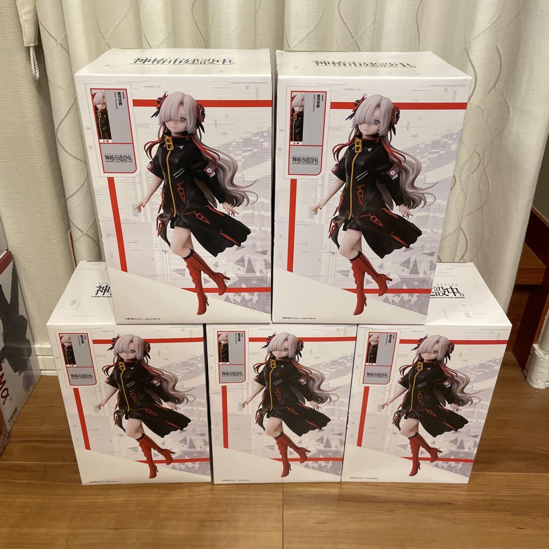 

[Б/У] Город Камицубаки в стадии строительства. Фигурки масштаба 1/7 Мира Ночной Реки (5 кусков)