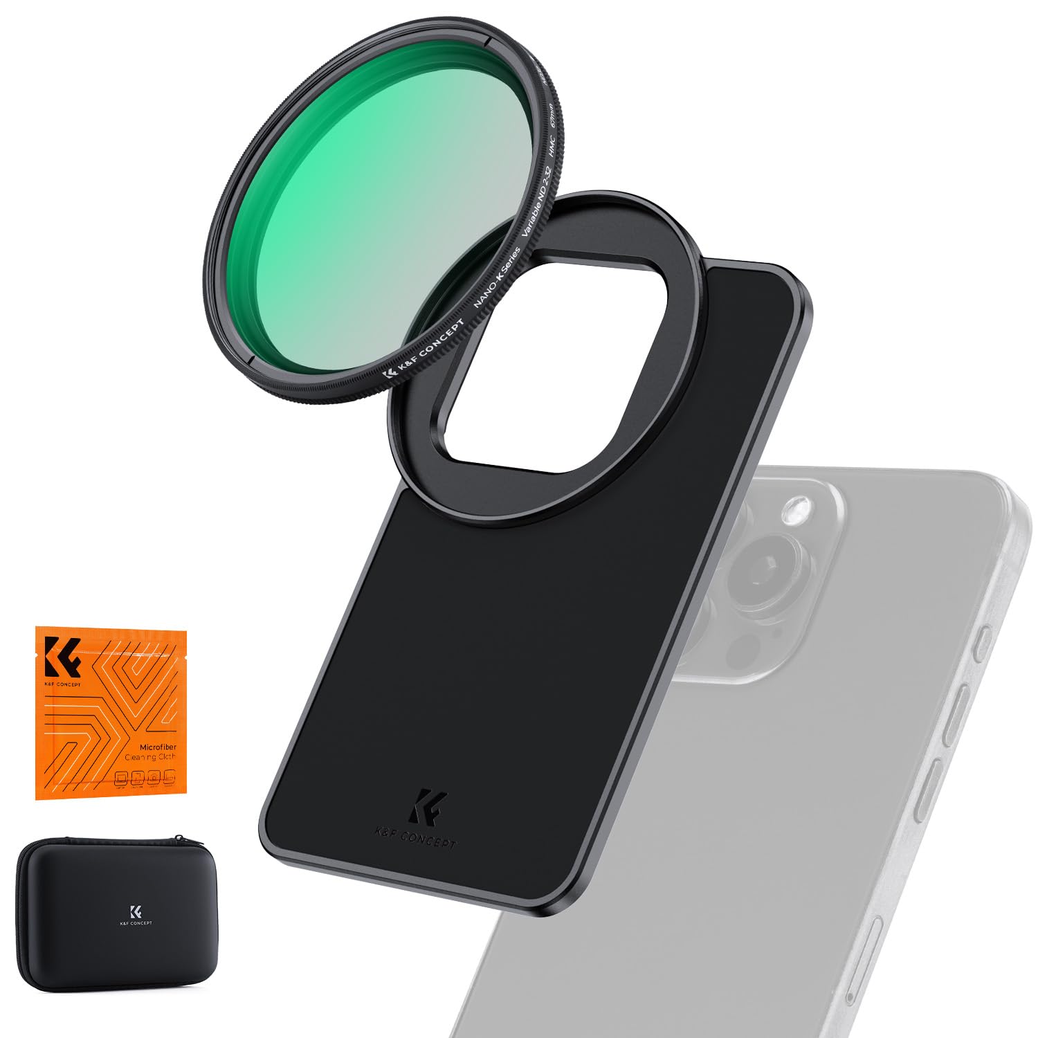 

Concept Smartphone Lens Variable ND Filter for iPhone K&F ND2-32 6.7-inch