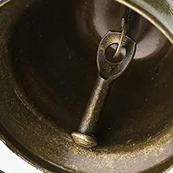 Small Bell Christmas Ornaments Vintage Brass Jingle Bells with Hook for Hanging Wind Chimes Making Home Wedding Christmas Party Decoration